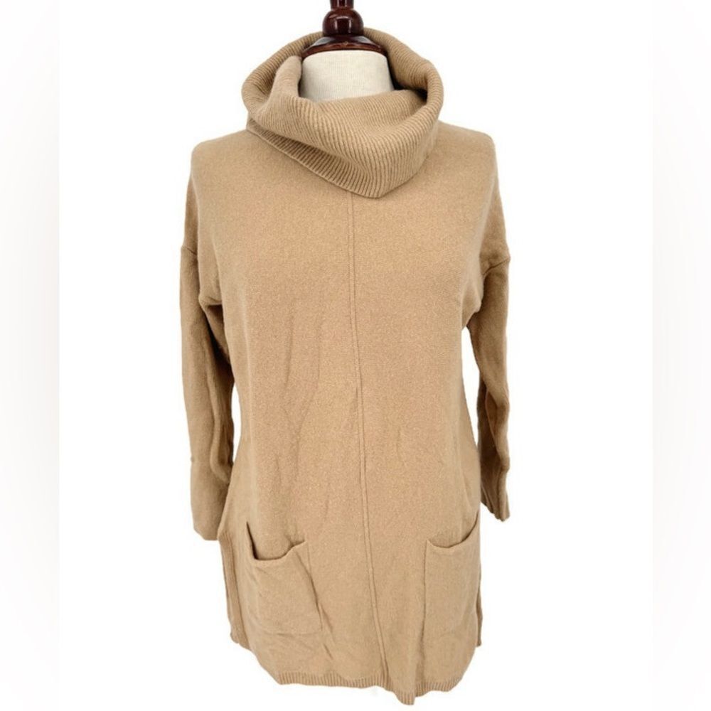 Cozy Tan Turtleneck Sweater